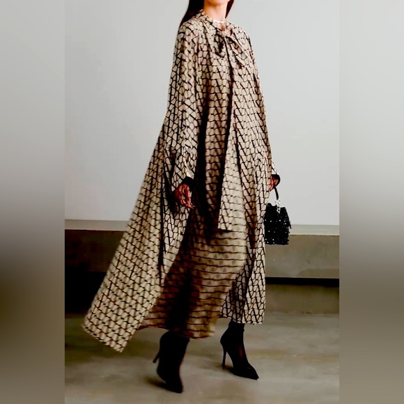 Valentino Dresses & Skirts - Valentino Iconographe maxi shirt dress with cape NWT